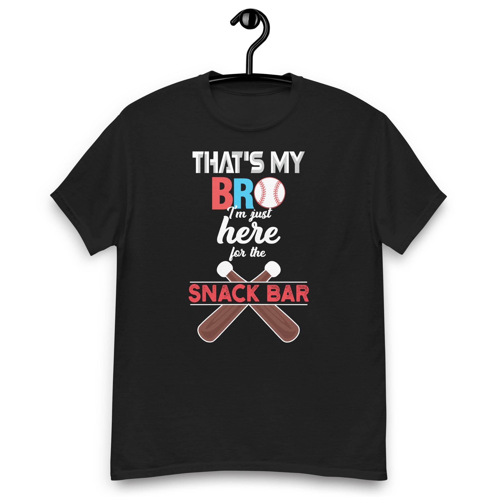 thats-my-bro-im-just-here-for-snack-bar-funny-baseball-unisex-classic-tee