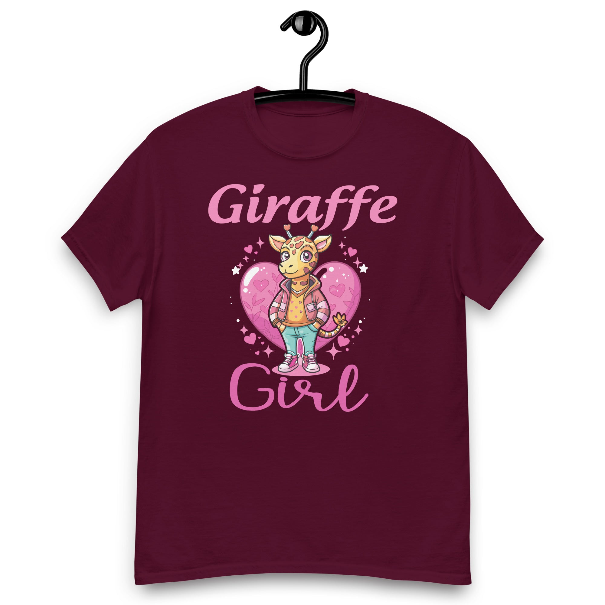 giraffe-girl-cute-giraffe-girls-giraffe-unisex-classic-tee