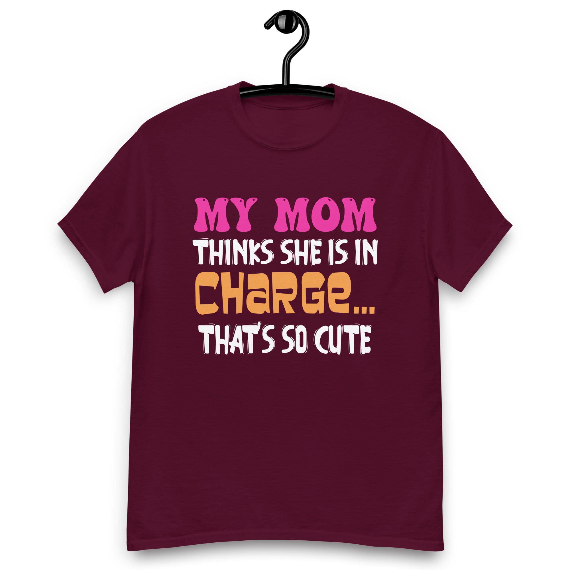 kids-funny-my-mom-thinks-she-is-in-charge-girls-boys-unisex-classic-tee