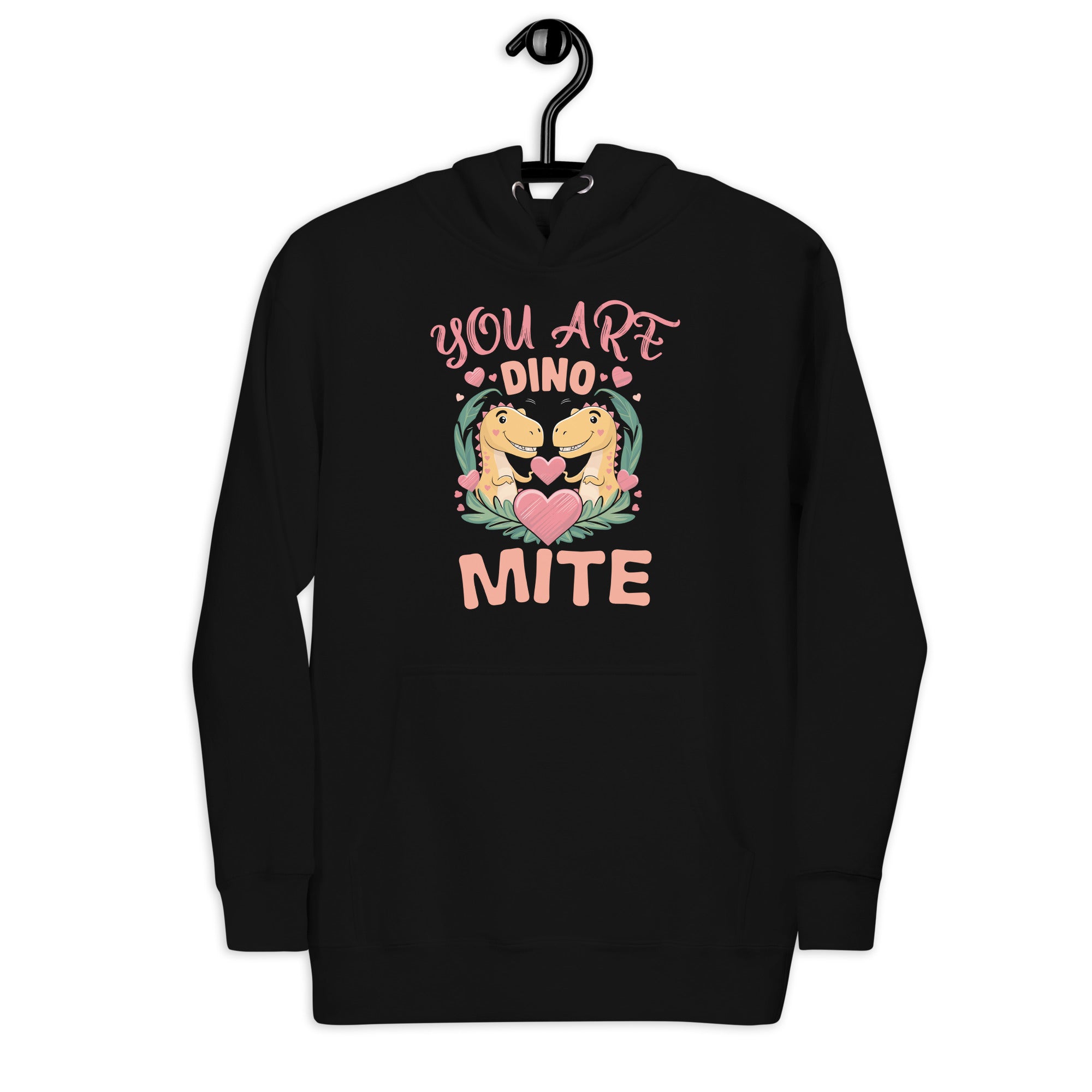 you-are-dino-mite-dinosaur-lovers-valentines-day-red-heart-unisex-hoodie