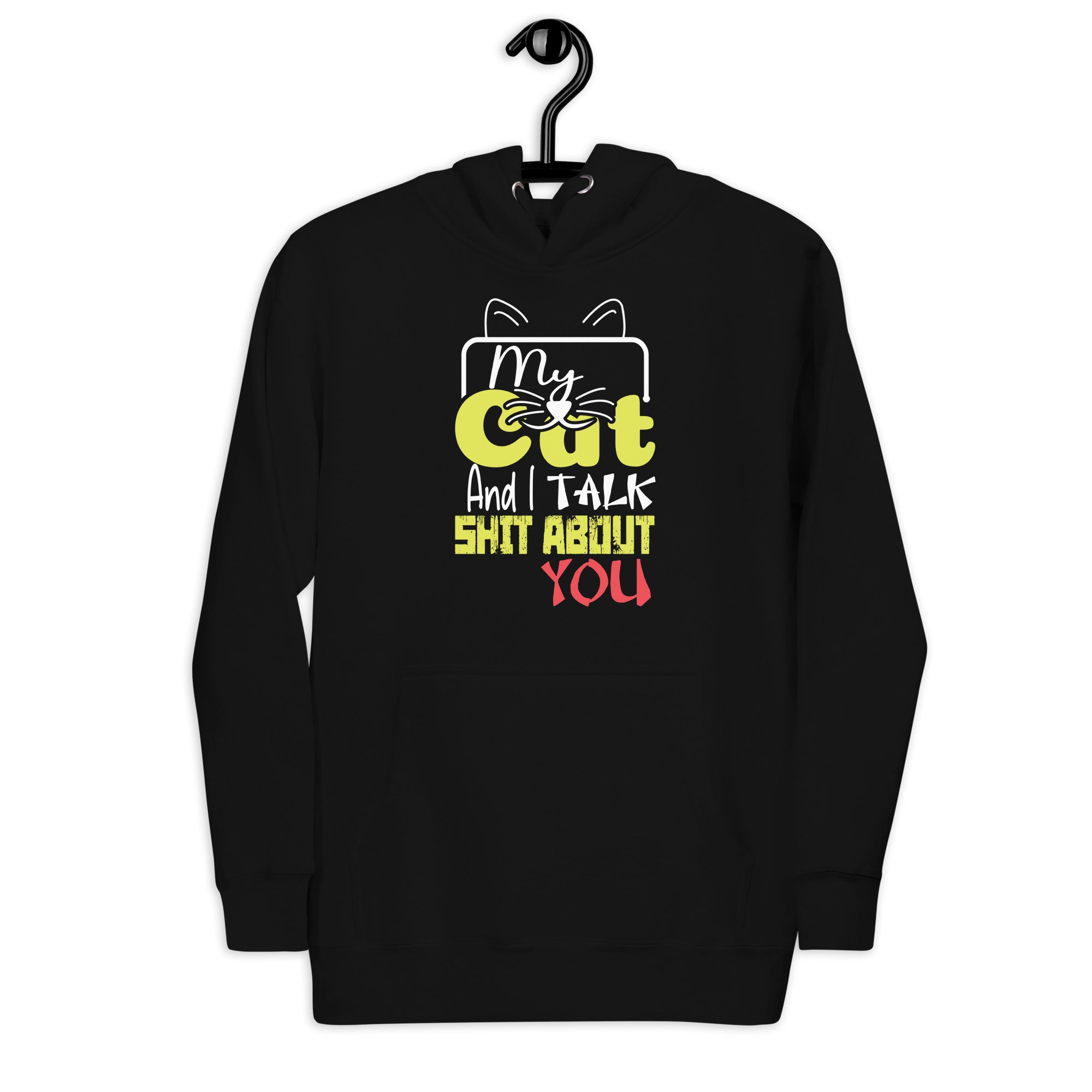 my-cat-and-i-talk-shit-about-you-vintage-funny-unisex-hoodie