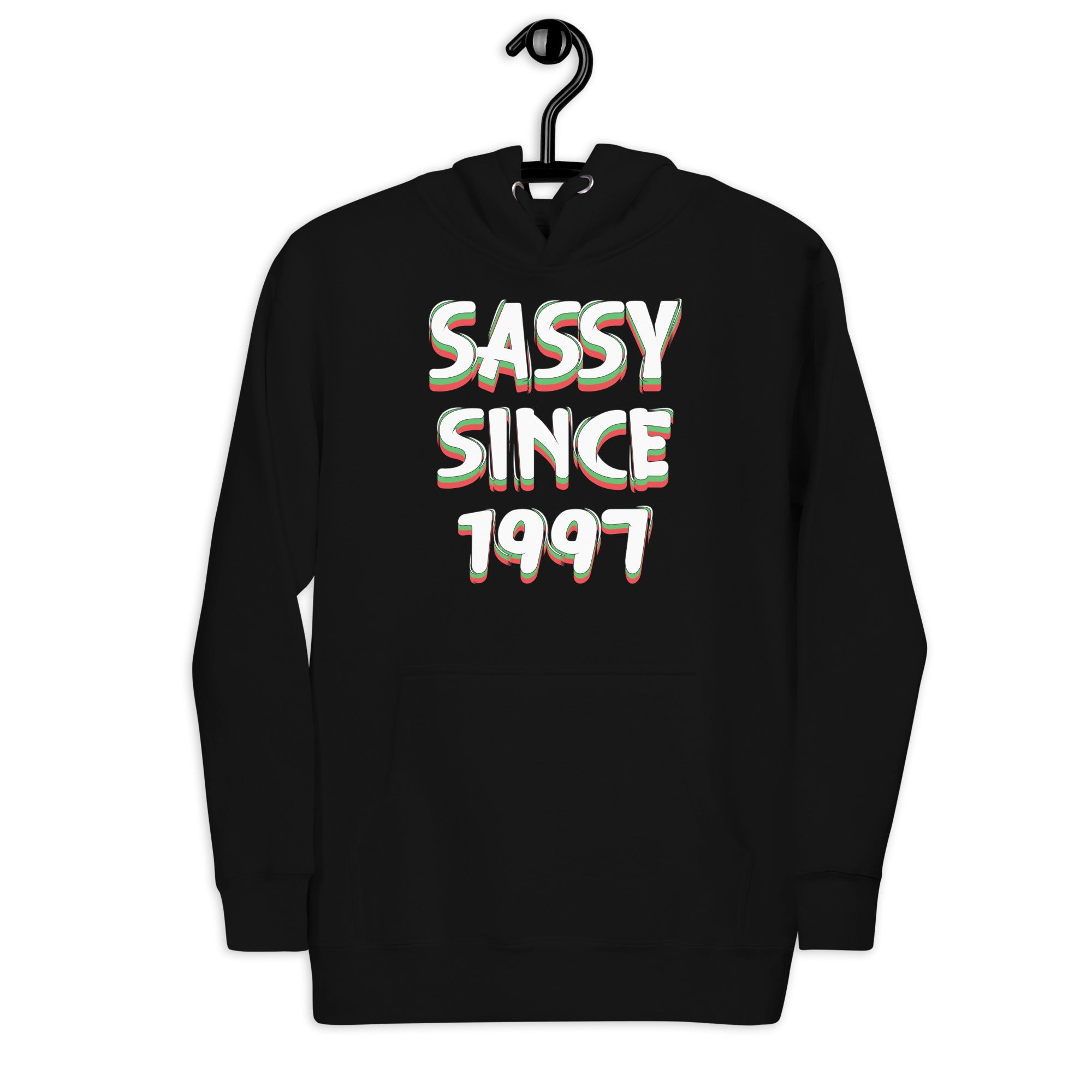 womens-girls-sassy-since-1997-birthday-celebration-funny-unisex-hoodie