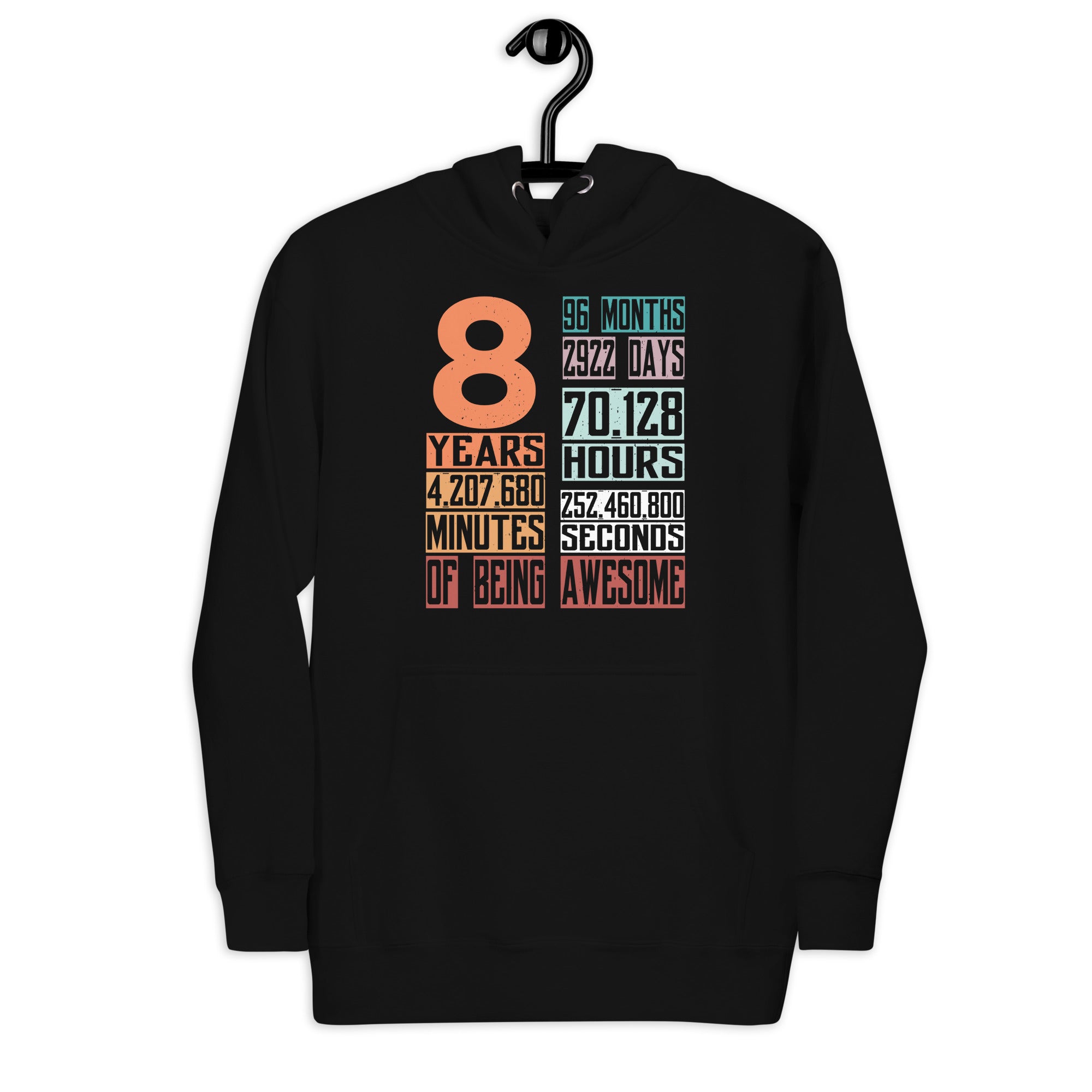 8-years-96-months-of-being-awesome-8th-birthday-countdown-unisex-hoodie