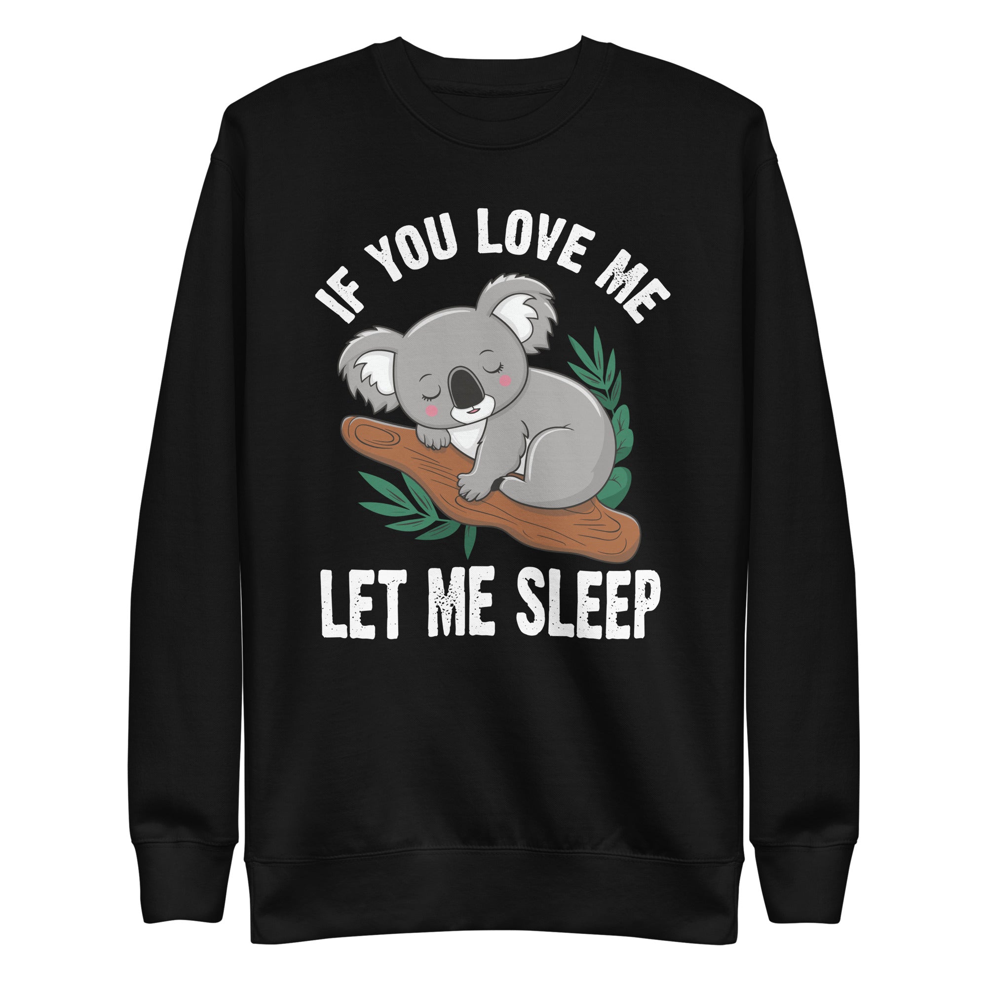 cute-animal-idea-sleeping-koala-unisex-premium-sweatshirt