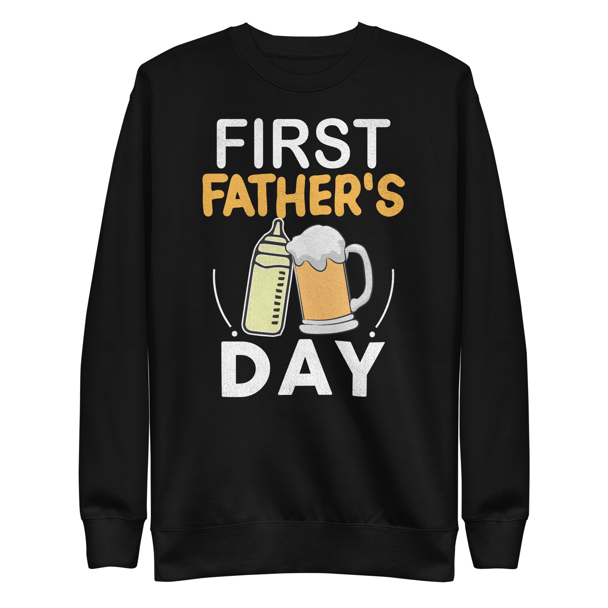 mens-first-fathers-day-beer-daddy-2025-dad-joke-unisex-premium-sweatshirt