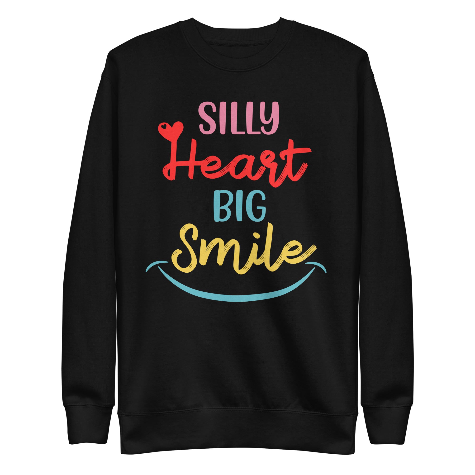 silly-heart-big-smile-unisex-premium-sweatshirt