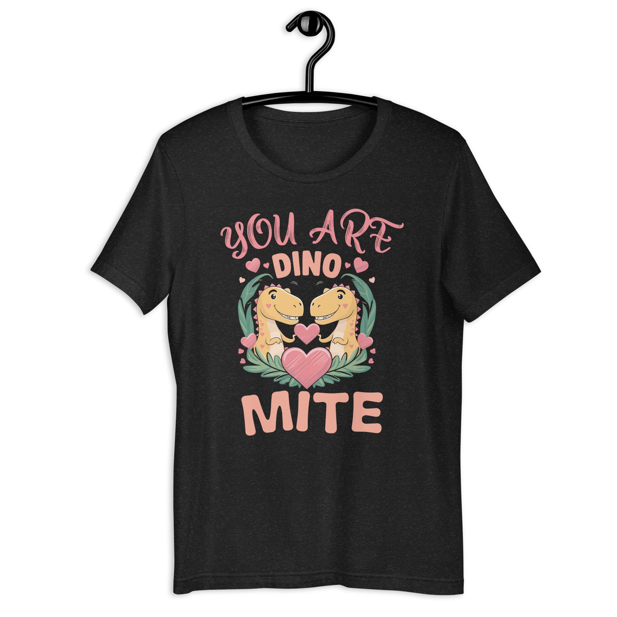you-are-dino-mite-dinosaur-lovers-valentines-day-red-heart-unisex-t-shirt