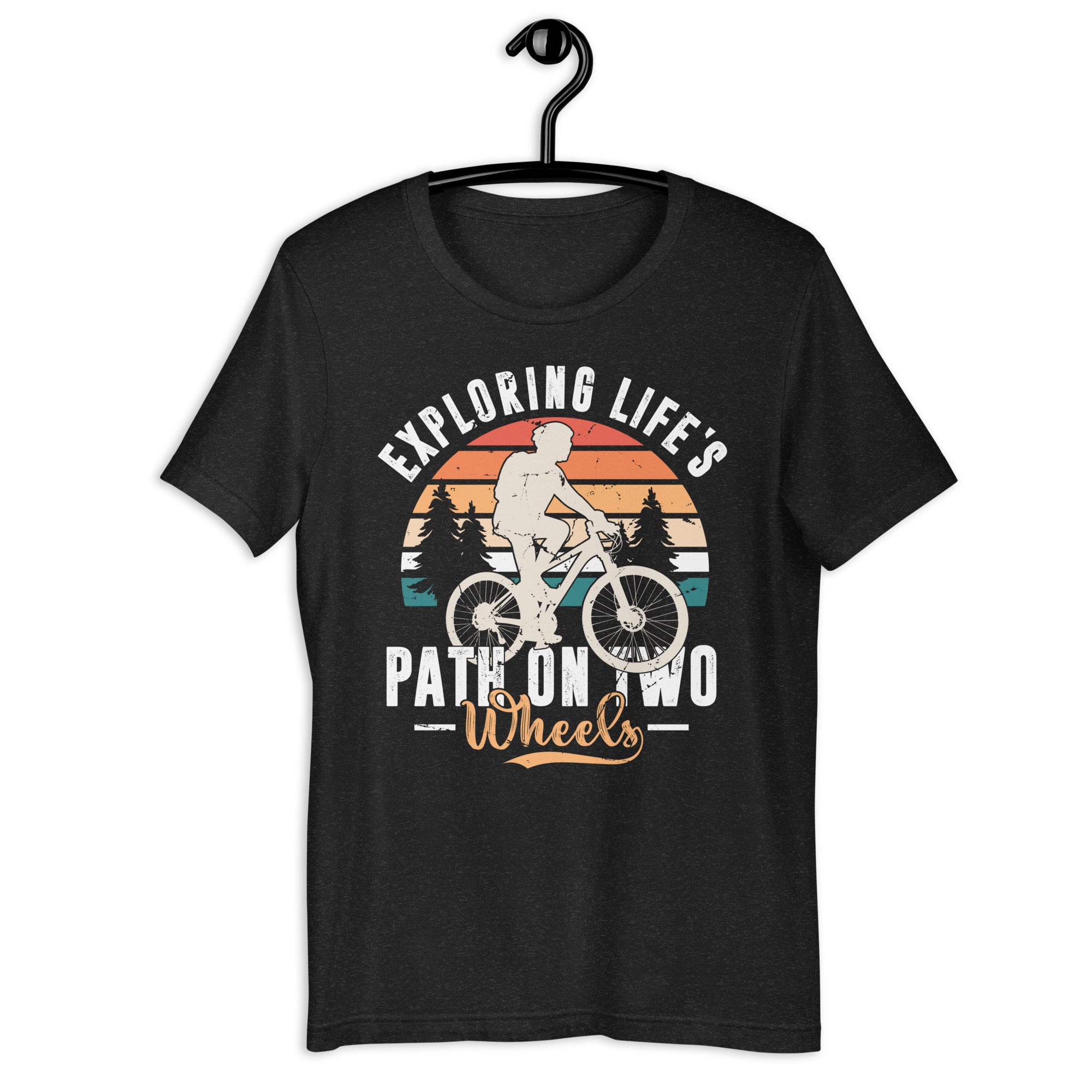 exploring-li̇fes-path-on-two-wheels-unisex-t-shirt