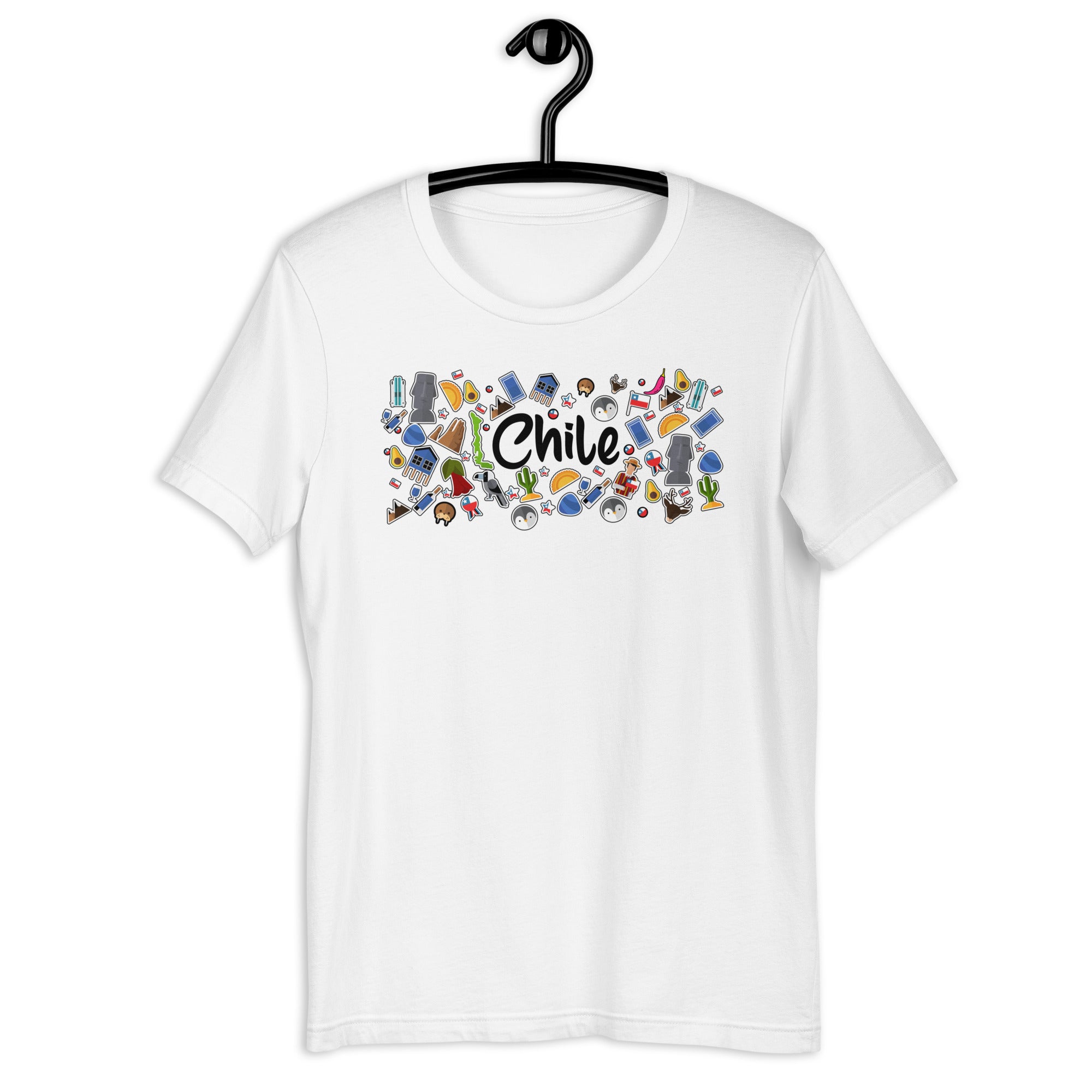 lotacy-chile-symbols-colorful-chile-ceramic-chile-souvenir-and-gifts-gift-idea-for-chilean-men-and-women-unisex-t-shirt