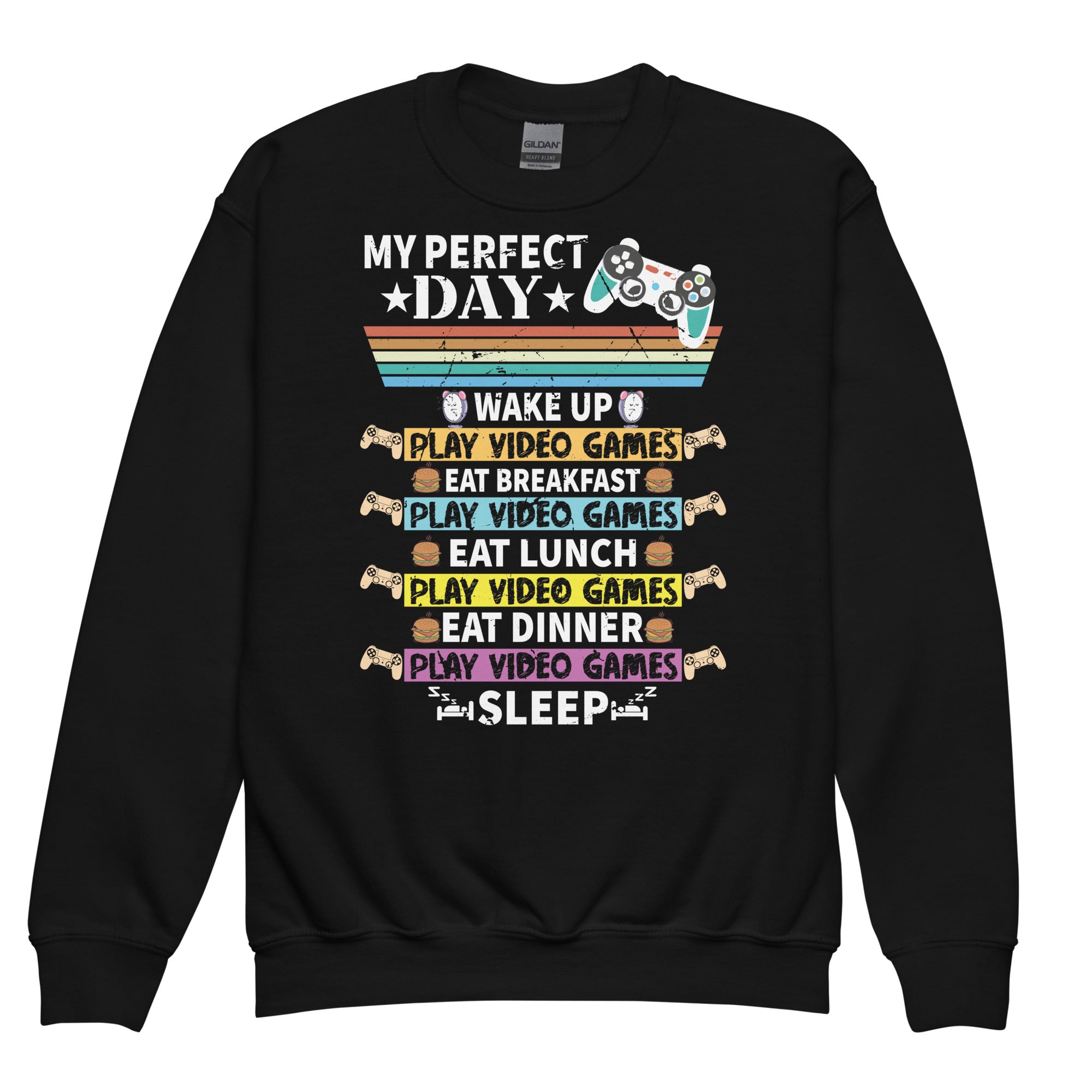 funny-video-gaming-shirt-teens-boys-men-my-perfect-day-gamer-crewneck-sweatshirt