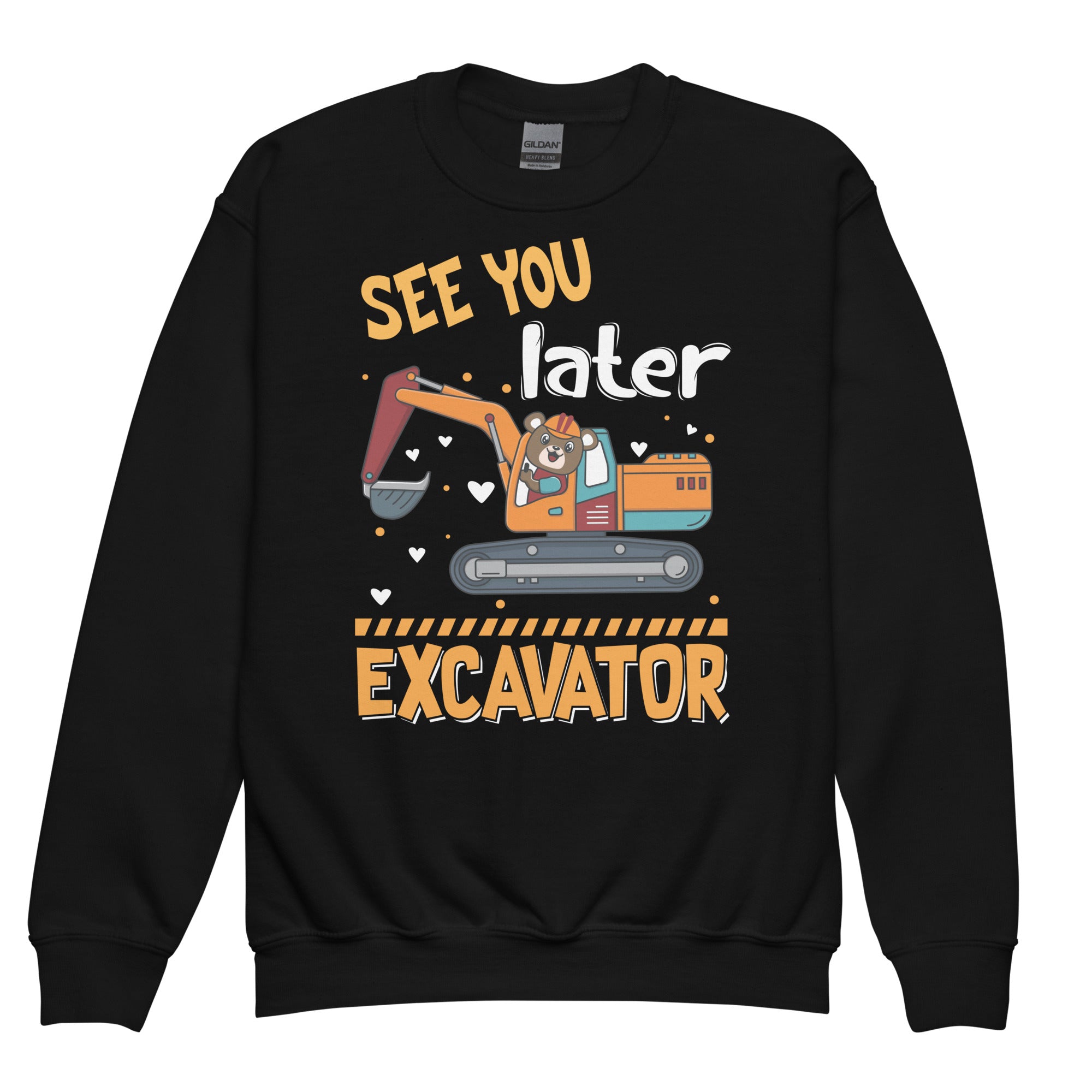 kids-kids-excavator-see-you-later-excavator-crewneck-sweatshirt