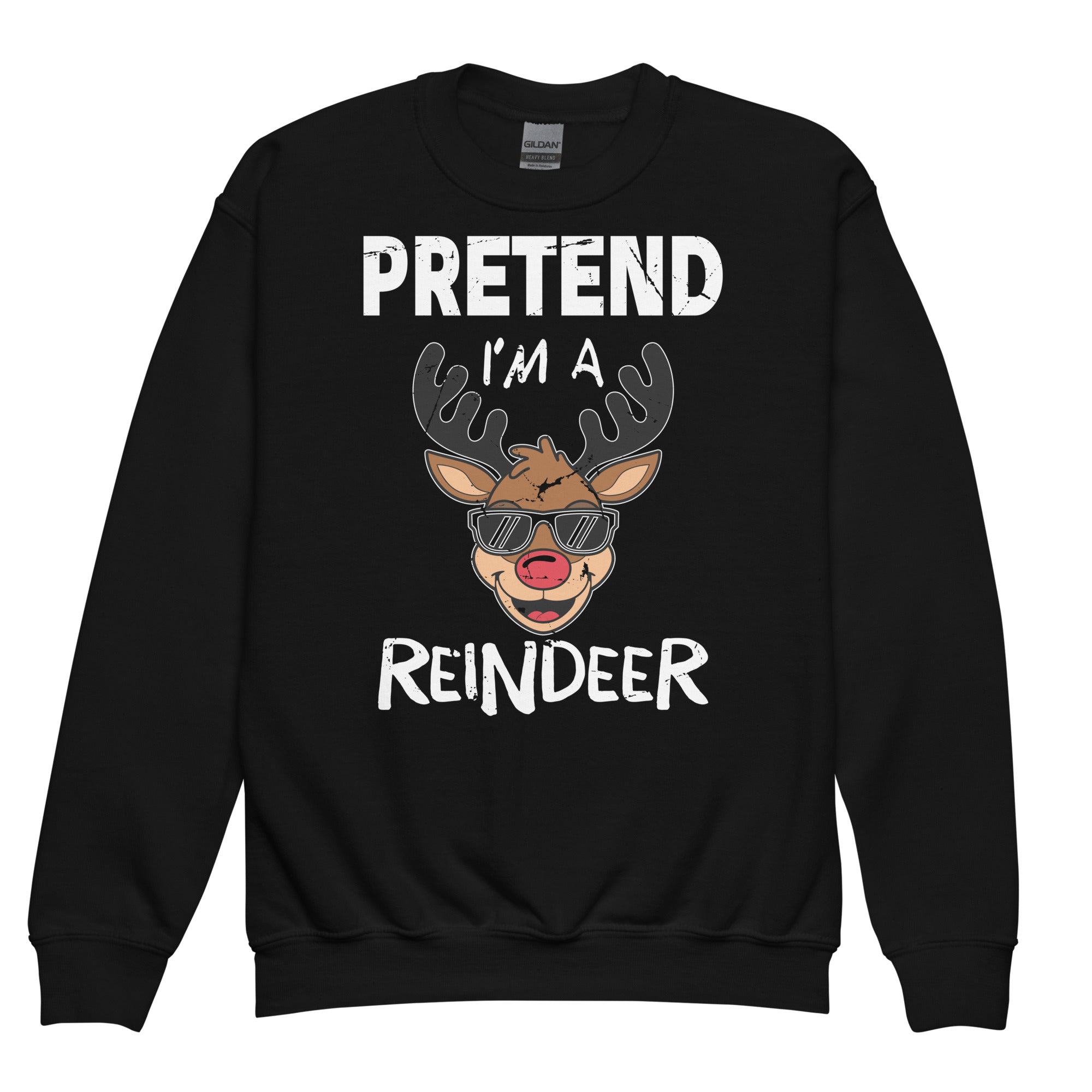 pretend-im-a-reindeer-funny-lazy-christmas-costume-crewneck-sweatshirt