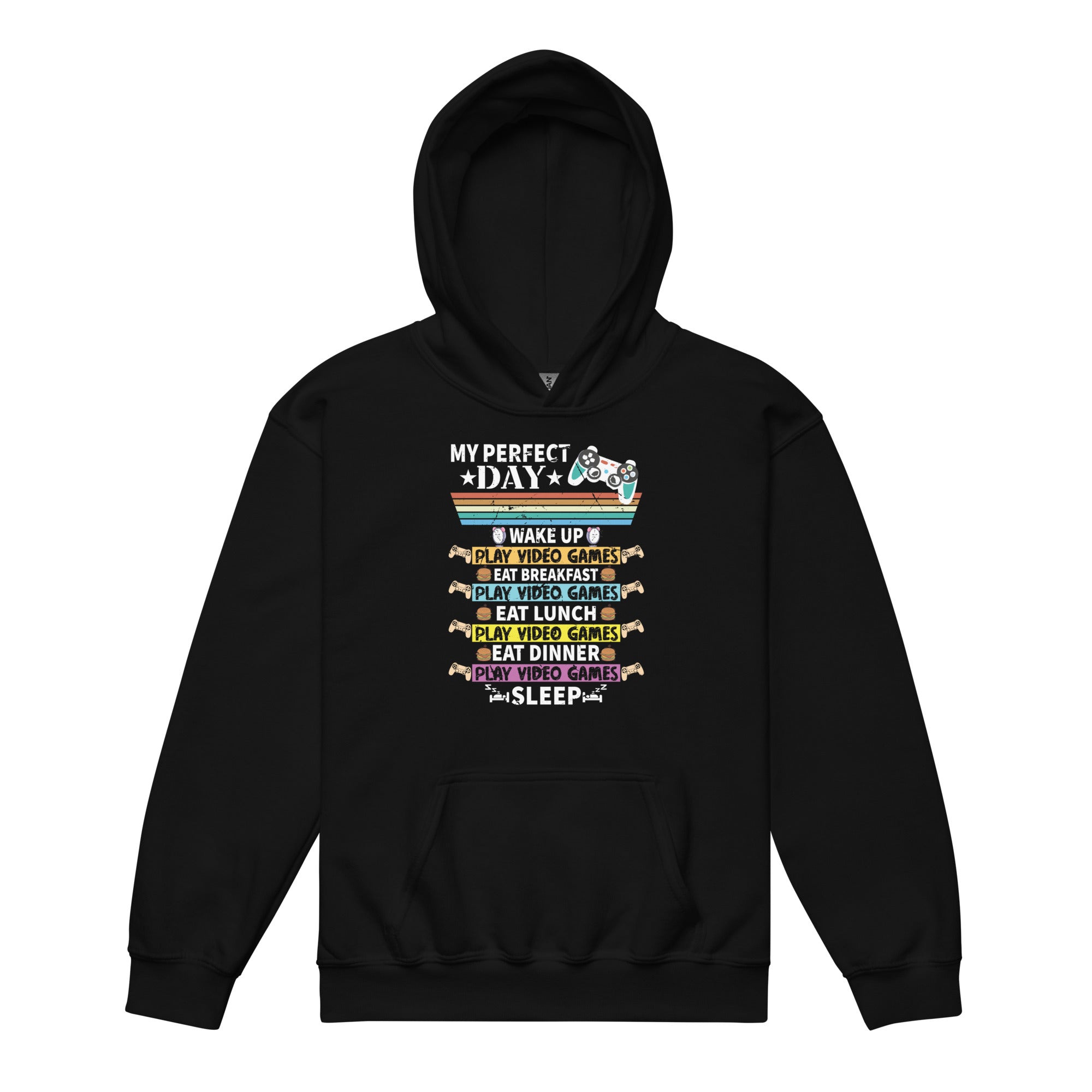 funny-video-gaming-shirt-teens-boys-men-my-perfect-day-gamer-heavy-blend-hoodie