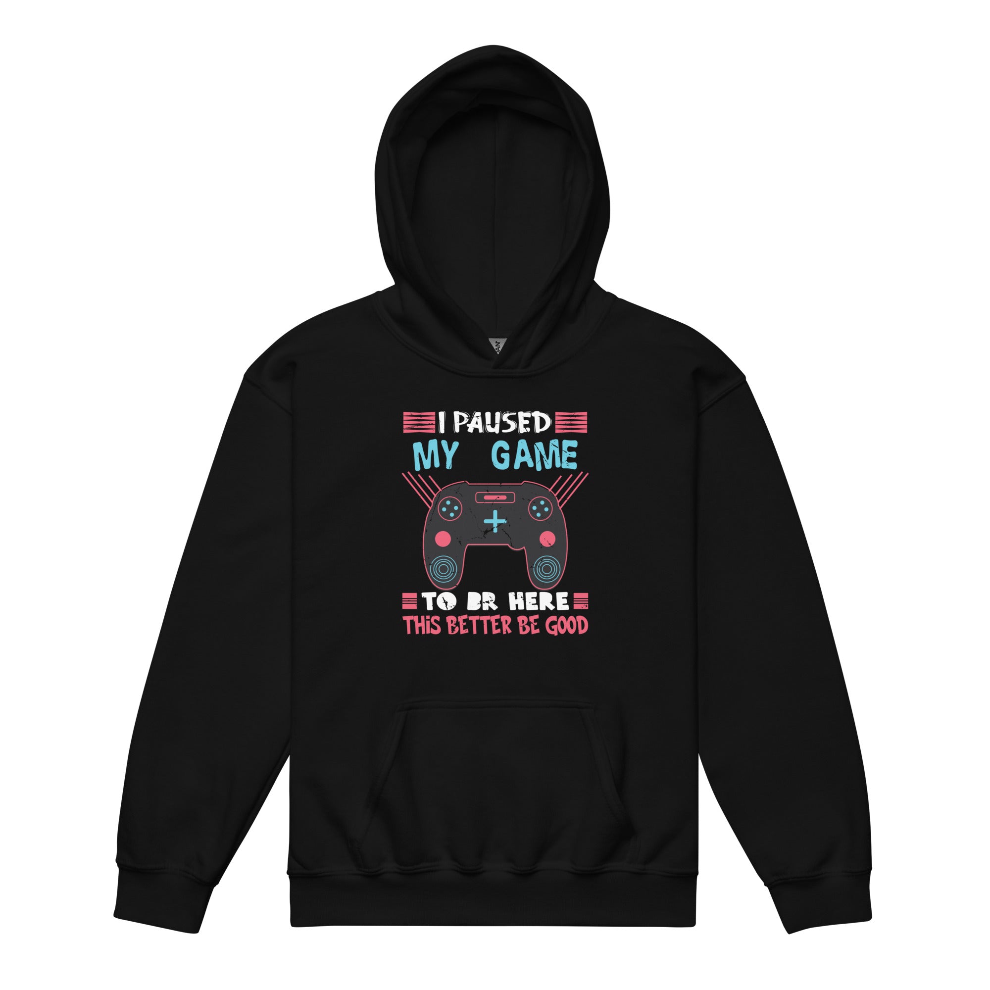gamer-shirt-boys-men-kids-teens-paused-my-game-to-be-here-heavy-blend-hoodie