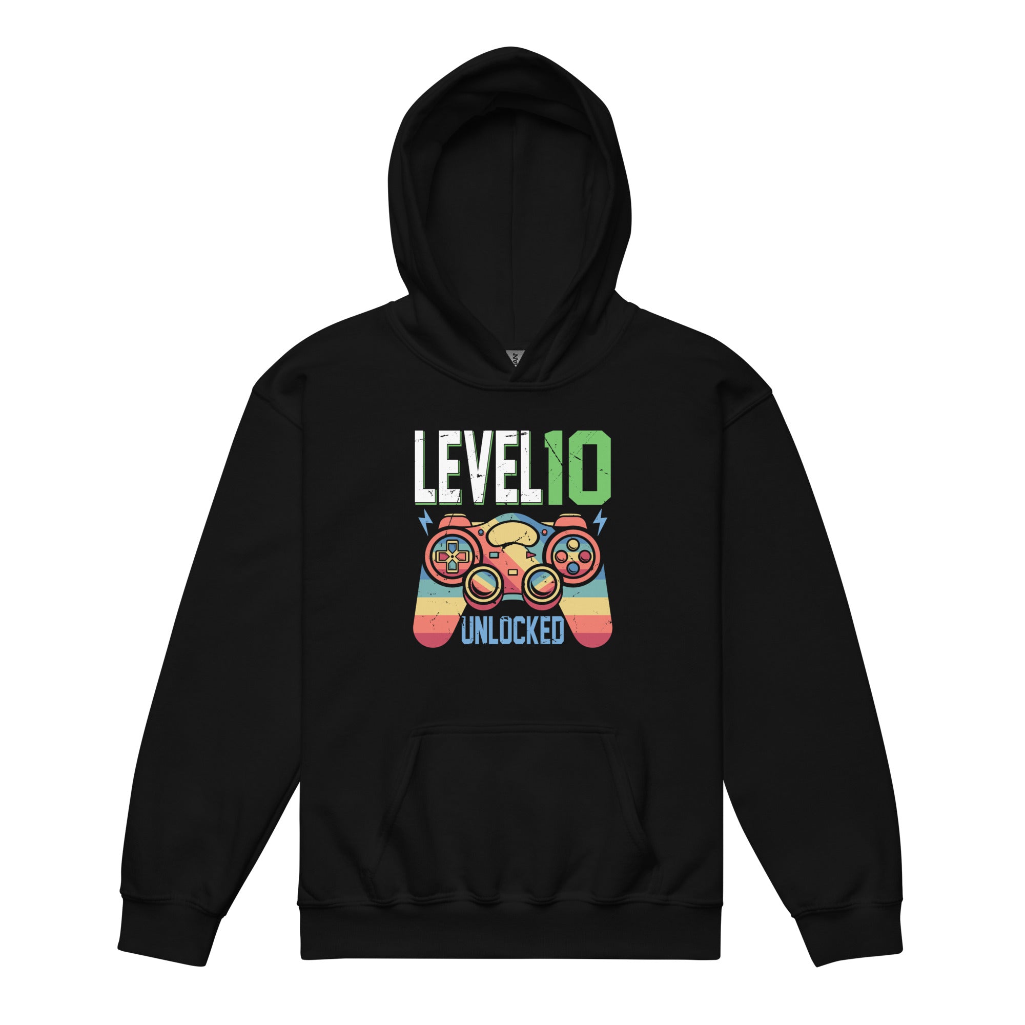 level-10-unlocked-gamer-10th-birthday-gift-video-game-lovers-heavy-blend-hoodie