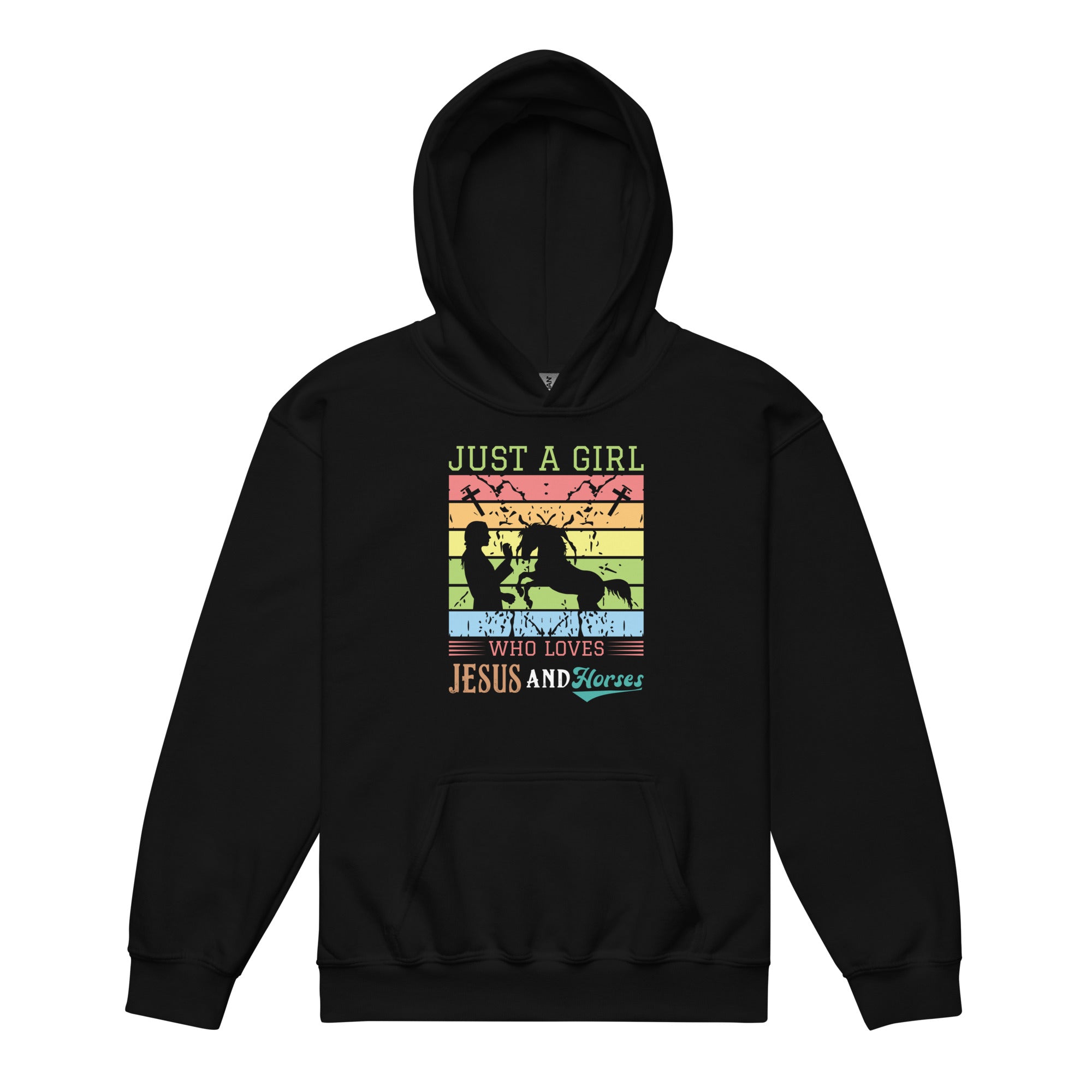 jesus-and-horses-horse-gifts-for-girls-women-heavy-blend-hoodie